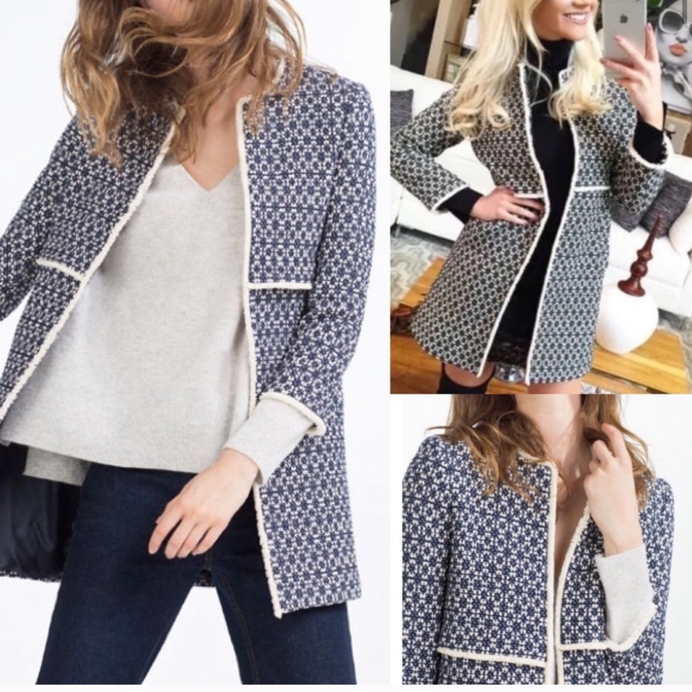 Zara Woman Brocade Short Coat “That Coat” XL NWT
